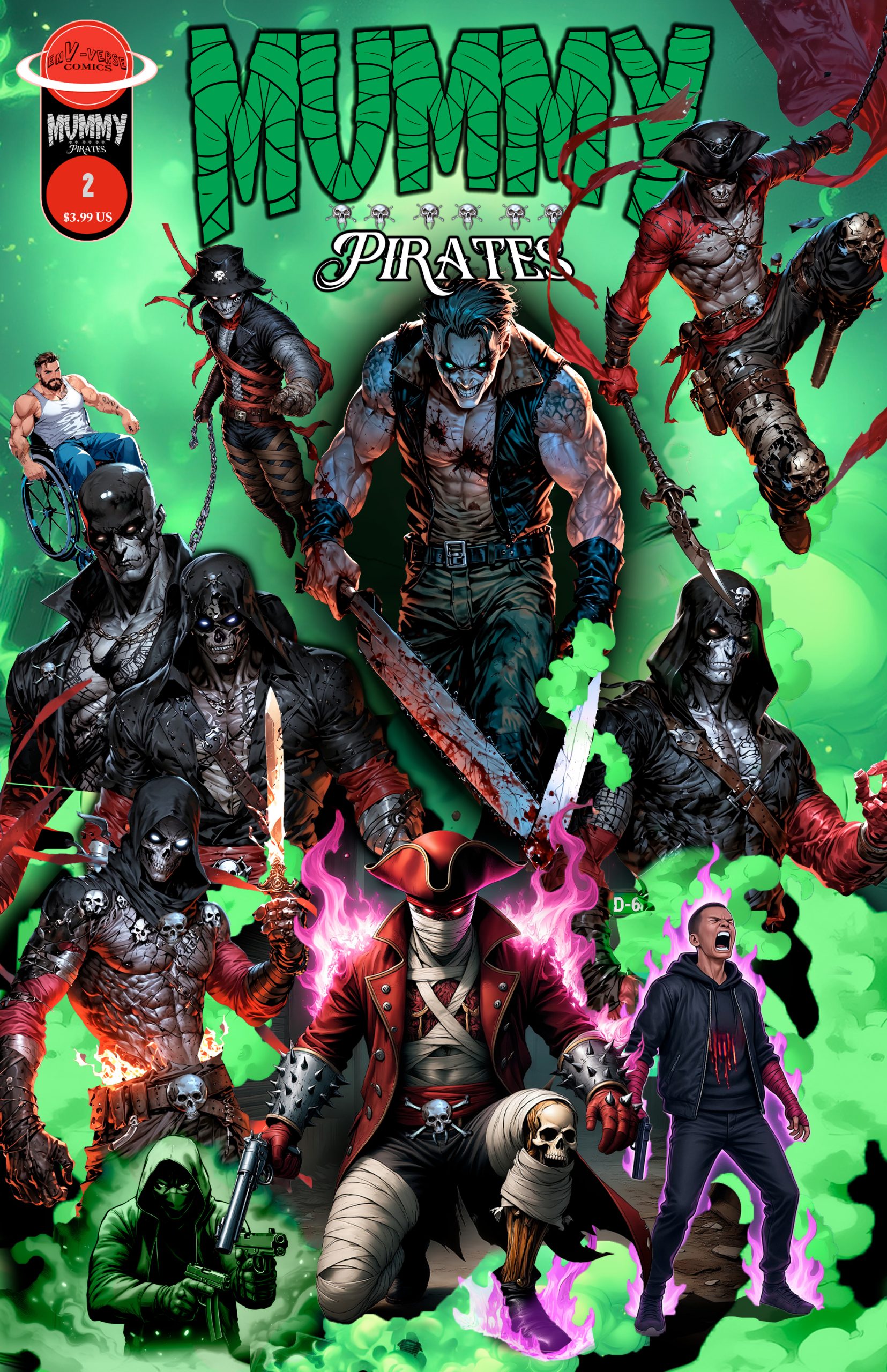 Mummy Pirates #2 (Cover B) (Retailer’s Discounted Listing) | 5+ Copies